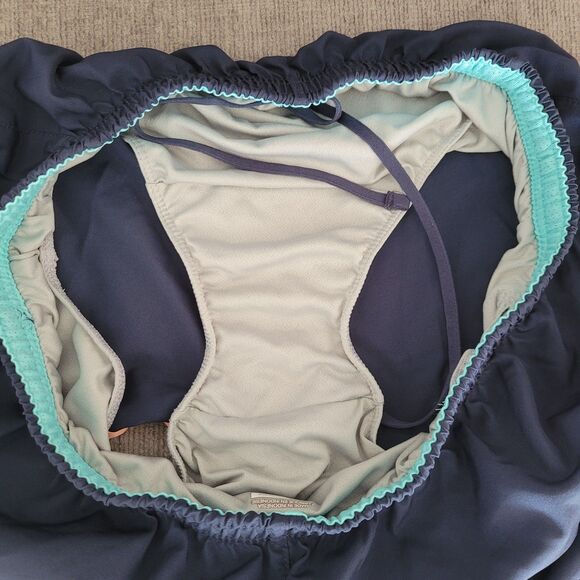 Nike Womens M Blue Running Shorts Brief Lined Athletic Swoosh Workout Gym - Picture 5 of 9